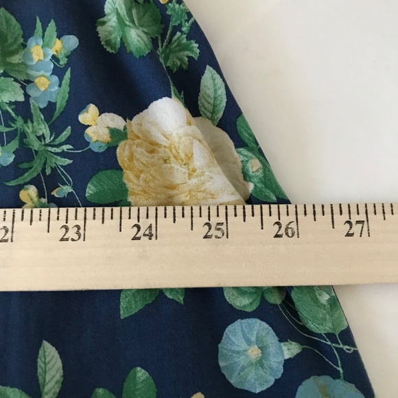 OLD NAVY Floral Maxi Slip Dress Navy Women’s Plus Size 3X - Picture 13 of 16